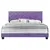 Passion Furniture Suffolk Purple King Panel Bed with No Mattress