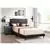 Passion Furniture Black Adjustable Queen Panel Bed with No Mattress