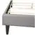 Passion Furniture Deb Light Grey Queen Panel Bed with No Mattress