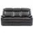 Passion Furniture Ward 76 in. 3-Seater Faux Leather Recliner Sofa