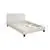 Jena 3-Piece Full Size Youth Bedroom Set in White Faux Leather