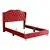 Passion Furniture Joy Cherry Full Panel Bed with No Mattress