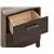 Passion Furniture Magnolia 2-Drawer Brown Nightstand