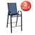 Flash Furniture 2 Pack Brazos Series Navy Barstools with Metal Frame