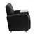 Flash Furniture Black Leather Chair with Tablet Arm