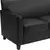 Flash Furniture HERCULES Diplomat Series Black Leather Love Seat
