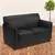 Flash Furniture HERCULES Diplomat Series Black Leather Love Seat
