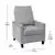 Flash Furniture Carson Style Push Back Chair - Light Gray Fabric