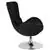 Flash Furniture Egg Series Black Fabric Side Reception Chair
