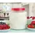 Cuisine 2 Qt. Red Yogurt Maker with Glass Jar and Stainless Steel Ther