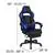 Flash Furniture X40 Gaming Chair with Back/Arms - Black/Blue
