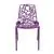 LeisureMod Modern Devon Aluminum Chair, Set of 4 - Purple