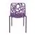 LeisureMod Modern Devon Aluminum Chair, Set of 4 - Purple