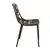 LeisureMod Modern Devon Aluminum Chair, Set of 4 - Brown