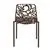 LeisureMod Modern Devon Aluminum Chair, Set of 4 - Brown