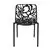 LeisureMod Modern Devon Aluminum Chair, Set of 4 - Black