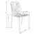 LeisureMod Modern Devon Aluminum Chair, Set of 4 - White