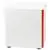 Flash Furniture 3-Drawer Locking Cabinet, White with Red Faceplate