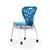 Luxor Stackable School Chair with Wheels and Storage