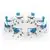 Luxor Stackable School Chair with Wheels and Storage