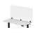 Luxor Offex 60'' x 30'' Protective Acrylic Shield & Sneeze Guard Desk