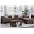 Fano 3-Piece Sectional with Reversible Chaise in Chocolate Chenille