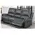 Brno 2-Piece Manual Motion Sofa Set Covers in Grey Leather Gel