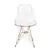 LeisureMod Cresco 2-Tone Eiffel Side Chair, Set of 4 - White Purple