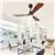 Gsantos 56'' Wood Ceiling Fans with Lights Remote Control