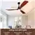Gsantos 56'' Wood Ceiling Fans with Lights Remote Control