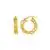 Textured Braided Hoop Earrings in 14k Yellow Gold