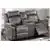 Adana 3-Piece Power Sofa Set in Slate Blue Breathable Leatherette