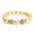 Gold Faux Pearl & Crystal Set, Necklace, Earrings & Bracelet