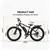 750W Electric Bike P7 48V 13AH Removable Lithium Battery Fat 26'' Trie