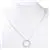 2 Trendy Silver Tone Necklaces with Sparkling Crystals