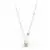 2 Trendy Silver Tone Necklaces with Sparkling Crystals