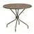 Flash Furniture 35.25'' Round Gold Steel Patio Table Set with 2 Chairs