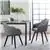 Studio Designs Home Dome Swivel Dining Chair with Arms in Heather Grey