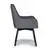 Studio Designs Spire Luxe Chair with Arms and Legs in Charcoal Gray