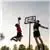 Gsantos DNQA1129 - 44 Inch Backboard Basketball Court, Red