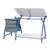 Studio Designs Comet Center Plus with Stool - Blue / Spatter Gray