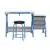 Studio Designs Comet Center Plus with Stool - Blue / Spatter Gray