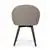 Studio Designs Home Dome Swivel Dining Chair with Arms in Camel Brown