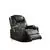 34' X 37' X 41' Black Bonded Leather Match Swivel Rocker Recliner With