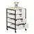Studio Designs 4-Drawer Storage Organizer Cart In Charcoal / White
