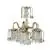 Two Tier Crystal And Brass Hanging Chandelier Light