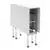 Studio Designs Adjustable Height Table With Drawers In Silver / White