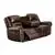 Haarlem 3 Piece Reclining Sofa Set in Dark Brown Air Leather