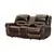 Haarlem 3 Piece Reclining Sofa Set in Dark Brown Air Leather