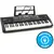 Gsantos ASI703 Easily Portable Electric Piano Keyboard